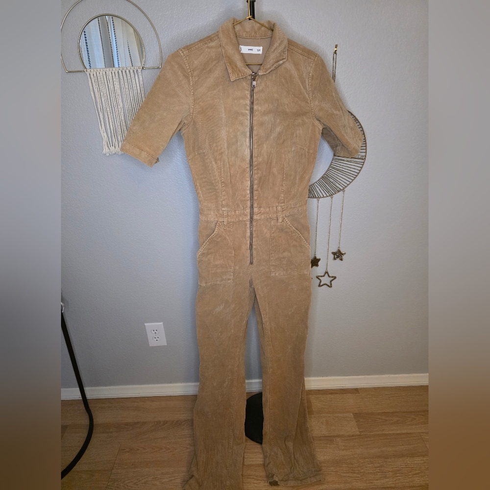 Tan Women's Jumpsuit Corduroy